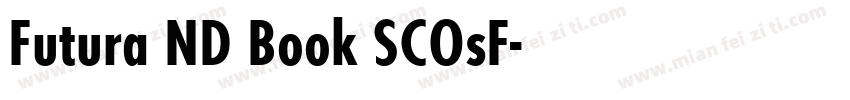 Futura ND Book SCOsF字体转换